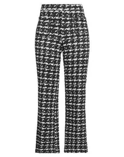 Cambio Woman Pants Black Size 8 Polyester, Cotton, Metallic Fiber, Elastane