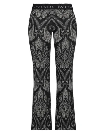Cambio Woman Pants Black Size 8 Viscose, Cotton, Polyester, Elastane