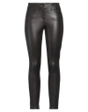 Cambio Woman Pants Dark Brown Size 14 Polyurethane, Polyamide