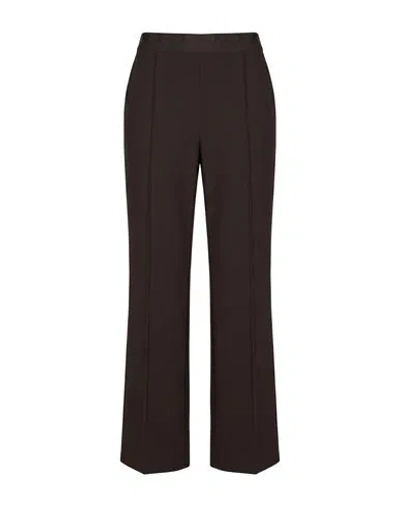 Cambio Woman Pants Dark Brown Size 4 Polyester, Polyurethane