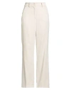 Cambio Woman Pants Cream Size 2 Cotton, Lyocell, Elastane In White