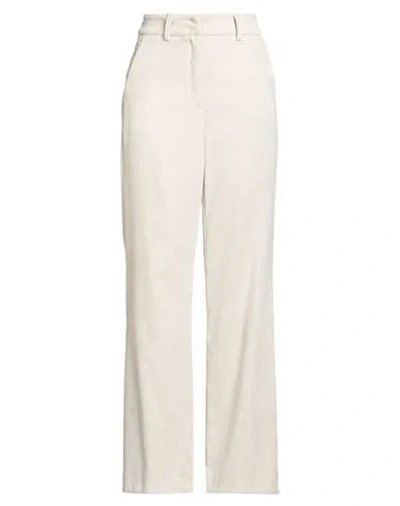 CAMBIO CAMBIO WOMAN PANTS IVORY SIZE 4 POLYESTER, POLYAMIDE, ELASTANE
