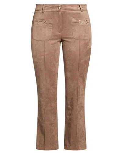 Cambio Woman Pants Khaki Size 10 Polyester, Elastane In Neutral