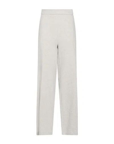 Cambio Woman Pants Light Grey Size 14 Cotton, Viscose, Polyamide, Elastane In Gray
