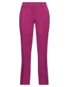 CAMBIO CAMBIO WOMAN PANTS LIGHT PURPLE SIZE 8 POLYESTER, VISCOSE, COTTON, ELASTANE