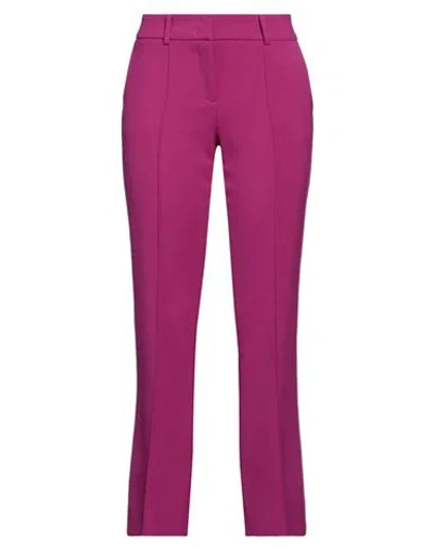 Cambio Woman Pants Mauve Size 2 Polyester, Viscose, Cotton, Elastane In Purple