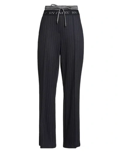 Cambio Woman Pants Midnight Blue Size 14 Wool, Polyamide, Elastane In Black