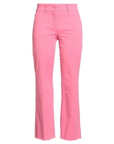 Cambio Woman Pants Pink Size 4 Cotton, Elastane