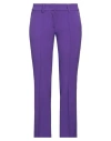 Cambio Woman Pants Purple Size 2 Polyester, Viscose, Cotton, Elastane