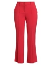 Cambio Woman Pants Red Size 12 Polyester, Viscose, Cotton, Elastane