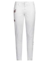 Cambio Woman Pants White Size 10 Cotton, Polyurethane In White
