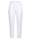 Cambio Woman Pants White Size 14 Polyamide, Elastane In Neutral