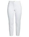 Cambio Woman Pants Off White Size 12 Cotton, Elastane In White
