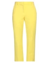 Cambio Woman Pants Yellow Size 14 Cotton, Elastane