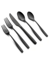 Cambridge Averie Satin 20-piece Flatware Set, Service For 4 In Black