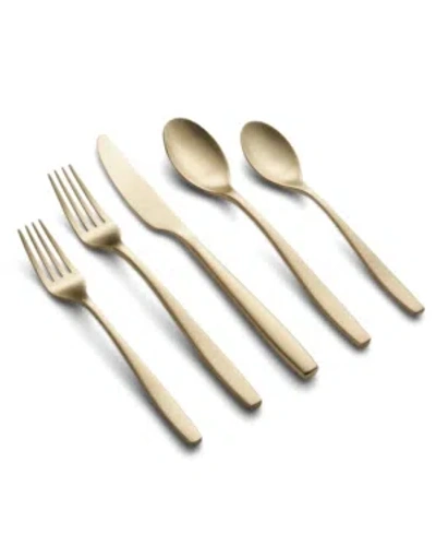 Cambridge January Satin 20-piece Flatware Set, Service For 4 In Champagne Gold- Tone