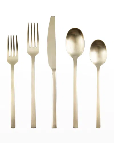 Cambridge Beacon Champagne Satin 20-piece Flatware Set