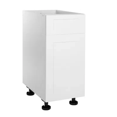 Cambridge Everest Quick Assemble Modern Style, Shaker White Base Kitchen Cabinet,1 Drawer