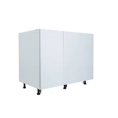 Cambridge Everest Ready To Assemble Shaker White 42 In. Blind Corner Base Kitchen Cabinet (42. In. W X 24 In.  In Matte