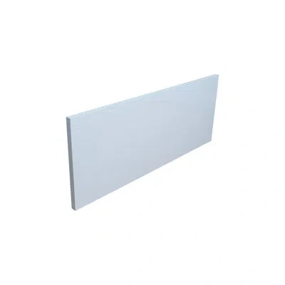 Cambridge Everest Shaker White Slab Style Wall Kitchen Cabinet End Panel In Blue