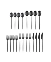 Cambridge Gaze Black Satin 20-piece Flatware Set, Service For 4 In Black