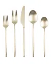 Cambridge Silversmiths Gaze Satin 20-piece Flatware Set, Service For 4 In Champagne