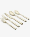 Cambridge Gilda Satin 20-piece Flatware Set, Service For 4 In Champagne Gold-tone