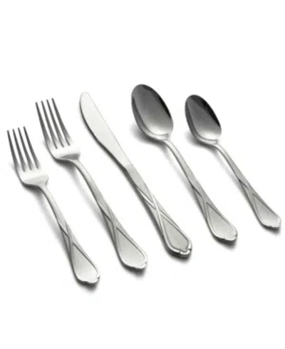 Cambridge Heather Sand 20-piece Flatware Set, Service For 4 In Silver