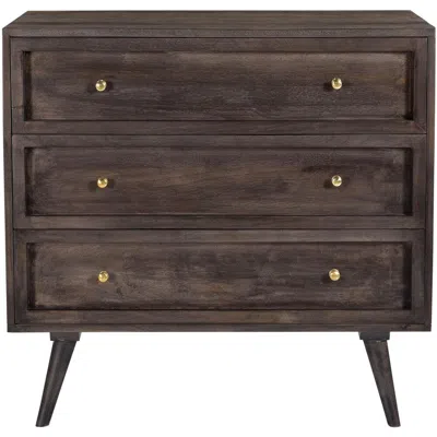Cambridge Parkview Mango Wood 3-drw Chest, Wood Front Drawers, 33.5"wx18"dx31.5"h