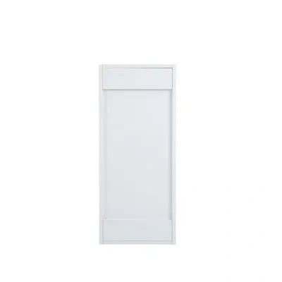 Cambridge Radiance 15 In. W X 12 In. D X 36 In. H Ready To Assemble Slab Wall Kitchen Cabinet In White Gloss In Gloss;white Gloss