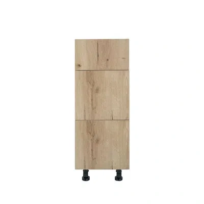 Cambridge Radiance 17 34.5'' H Ready To Assemble Light Oak Vanity Base Kitchen Cabinet, 3 Drawer