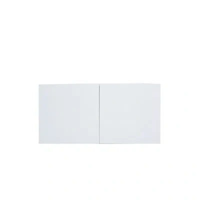 Cambridge Radiance 36 In. W X 24 In. D X 18 In. H Ready To Assemble Slab Wall Bridge Kitchen Cabinet In White 