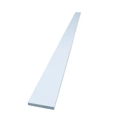 Cambridge Radiance 96 In. W X 4.5 In. H Slab Toe Kick In White Gloss In Gloss;white Gloss;blanc Brillant