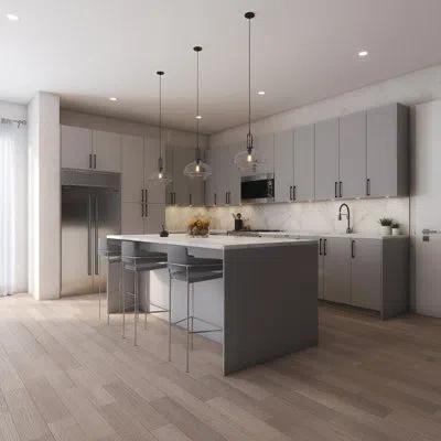 Cambridge Radiance Matte Gray Slab Style Kitchen Cabinet Filler (3 In W X 0.75 In D X 34.5 In H) In Matte Grey