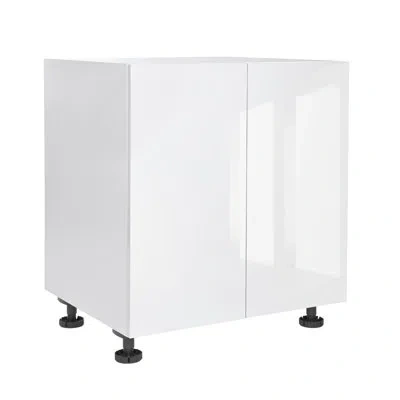 Cambridge Radiance Quick Assemble Modern Style, White Gloss Base Kitchen Cabinet, 2 Door