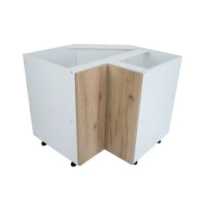 Cambridge Radiance Ready To Assemble Light Oak 36 In. Lazy Susan Base Kitchen Cabinet (36 In. W X 24 In. D X 3 In Laminate