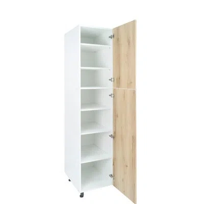 Cambridge Radiance Ready To Assemble Light Oak 90 In. Pantry Kitchen Cabinet (18 In. W X 24 In. D X 90 In. H) In Laminate