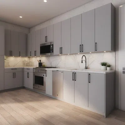 Cambridge Radiance Ready To Assemble Matte Gray 36 In. Lazy Susan Base Kitchen Cabinet (36 In. W X 24 In. D X  In Matte Grey