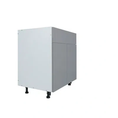 Cambridge Radiance Ready To Assemble Matte Gray Vanity Sink Base Cabinet, 2 Door