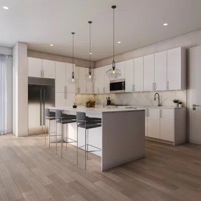 Cambridge Radiance Ready To Assemble White Gloss Base Kitchen Cabinet,1 Drawer