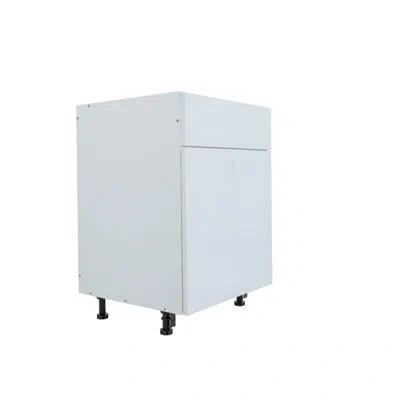 Cambridge Radiance Ready To Assemble White Gloss Vanity Sink Base Cabinet, 2 Door In Shaker White