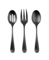 Cambridge Rhiannon Satin Hostess Set, 3-piece In Black
