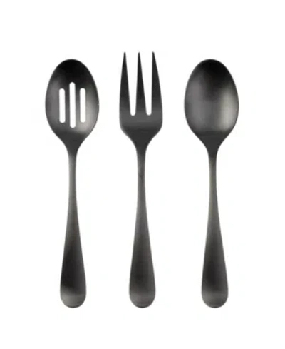 Cambridge Rhiannon Satin Hostess Set, 3-piece In Black