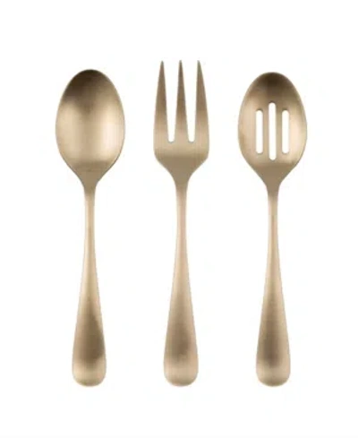 Cambridge Rhiannon Satin Hostess Set, 3-piece In Champagne Gold- Tone