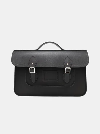 Cambridge Satchel The 15 Inch Batchel In Black Saffiano