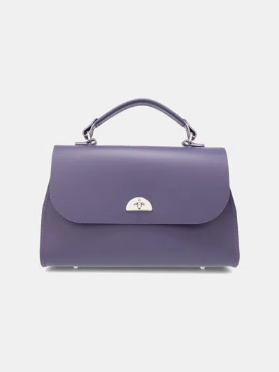 Cambridge Satchel The Daisy In Purple Velvet