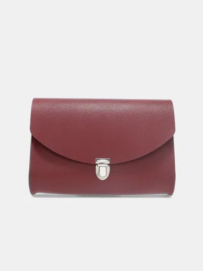 Cambridge Satchel The Large Pushlock In Oxblood Saffiano