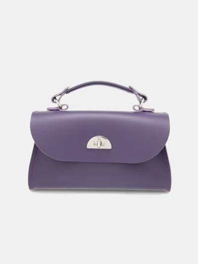 Cambridge Satchel The Mini Daisy In Purple Velvet