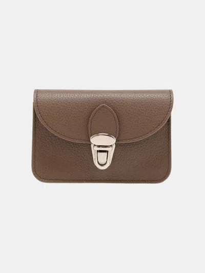 Cambridge Satchel The Small Push Lock Purse In Taupe Celtic