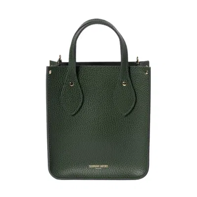 Cambridge Satchel Women's The Mini Tote Racing Green Celtic Grain